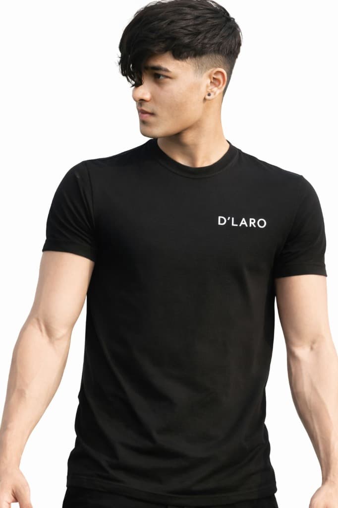 D'LARO Black T-Shirt Hero