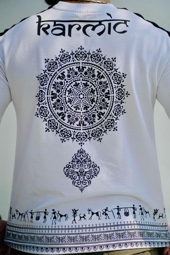 "Karmic" Mandala Oversized Tee alternate